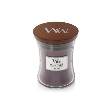 Woodwick Dark Poppy Közepes üveg