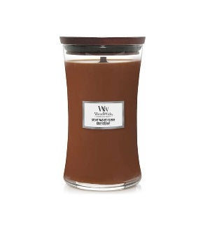 Woodwick Stone Washed Suede nagy üveg