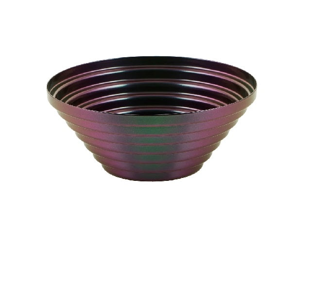 Maya Gyümölcskosár 25cm irizáló zöld-lila