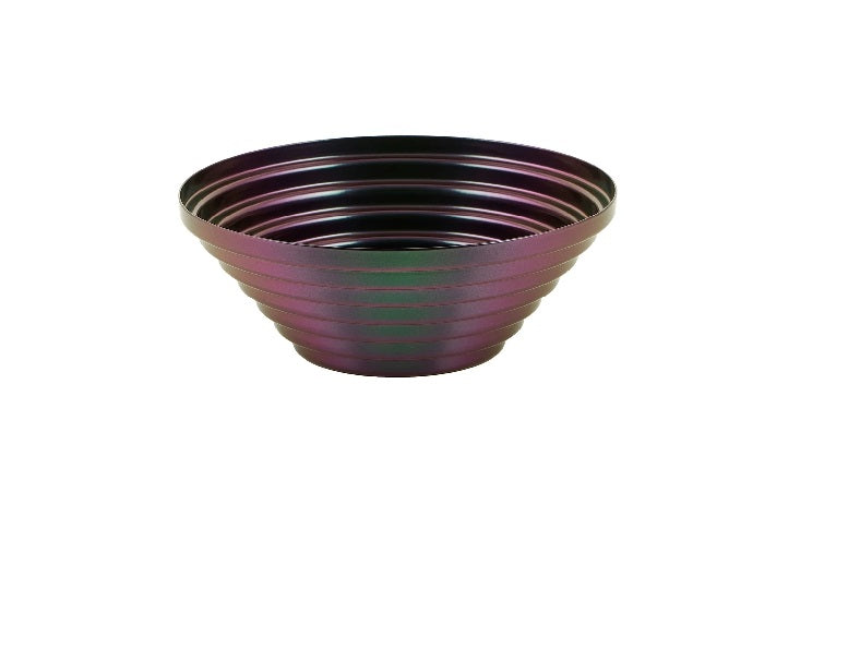 Maya Gyümölcskosár 20cm irizáló zöld-lila