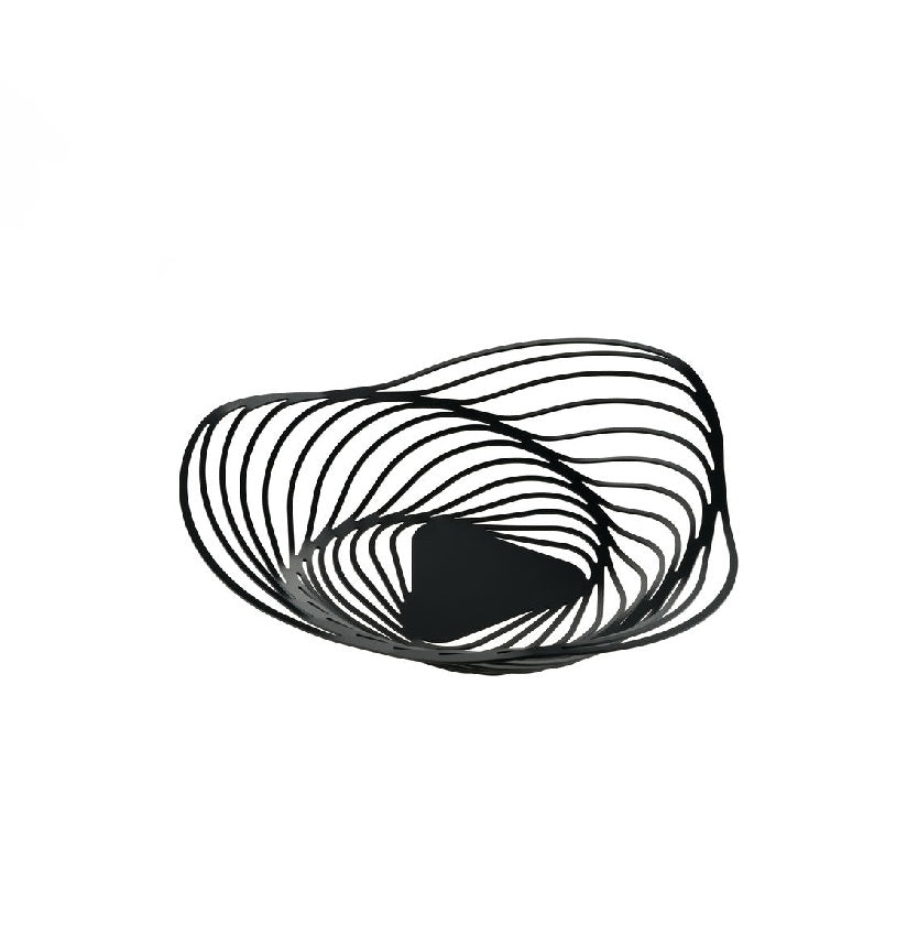 TRINITY Gyümölcsös tál fekete 43cm