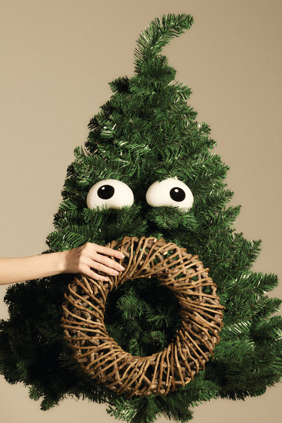 Alessi Holly szem mintás karácsonyfadísz, 2 db – Szemezzen a Fájával!