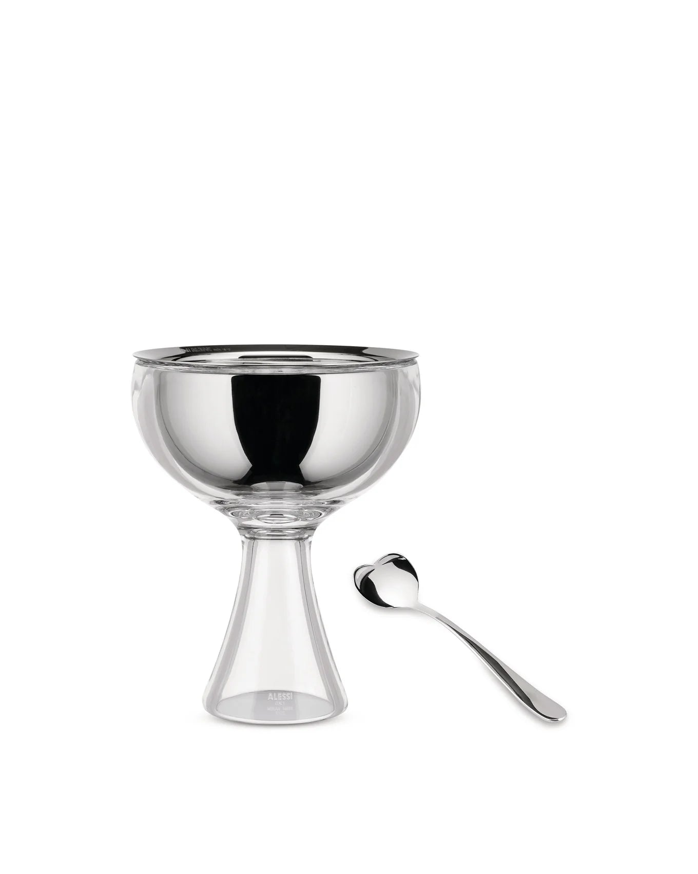 BIG LOVE Tál + Kanál víztiszta - Design Pop Up - Alessi