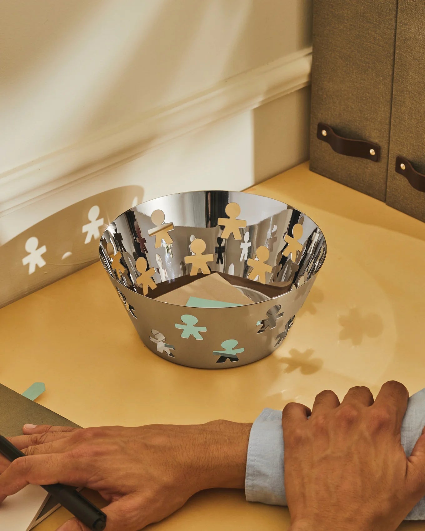 GIROTONDO Kosár fekete - Design Pop Up - Alessi