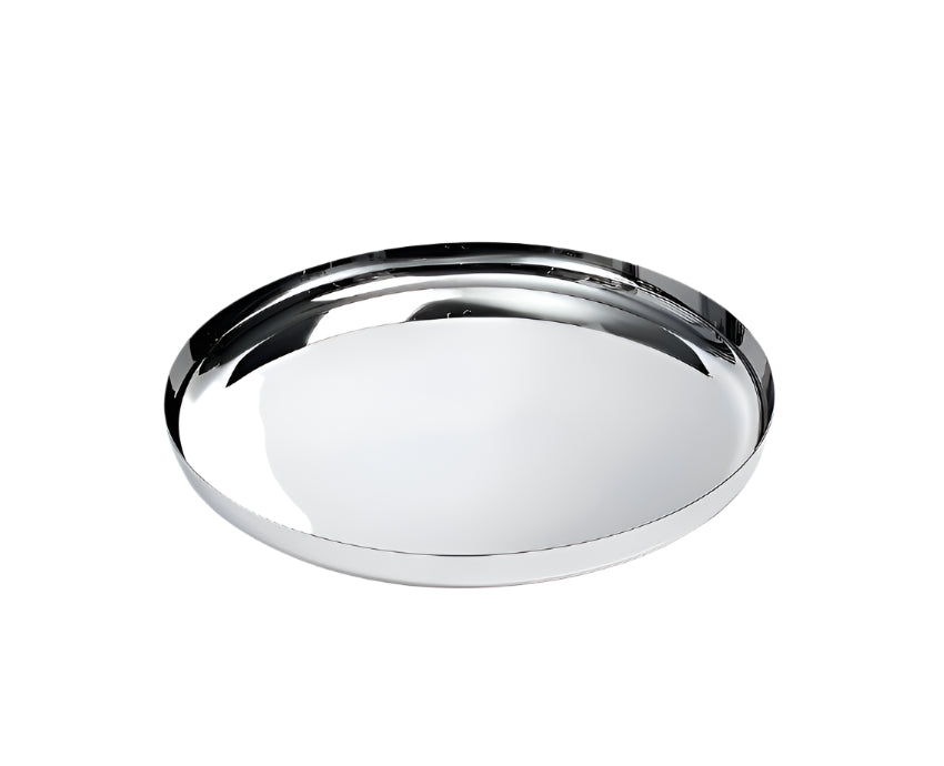 Kerek tálca 35 cm ezüst