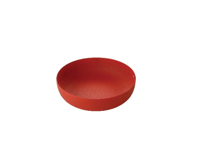 Alessi fém gyümölcskosár, matt piros 24 cm
