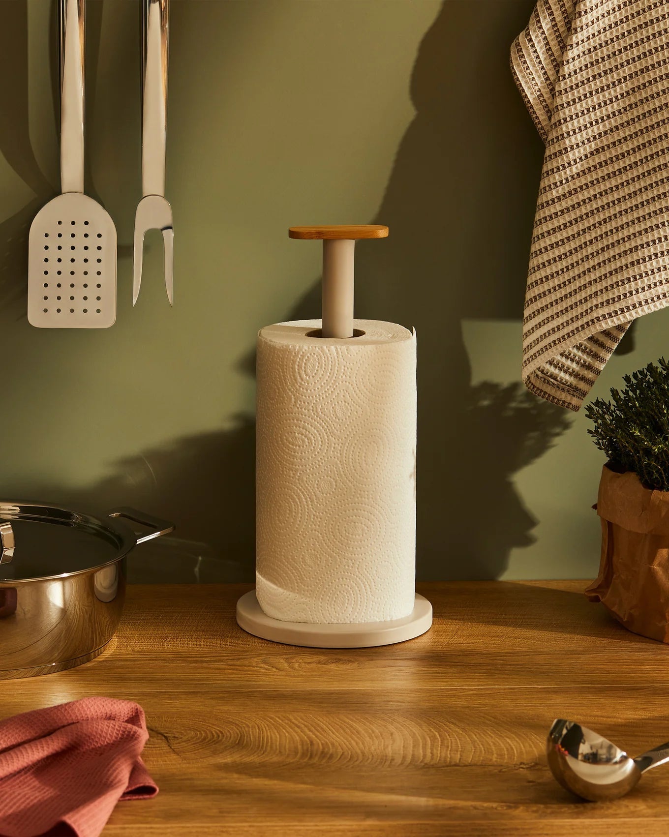 MATTINA Papírtörlőtartó fehér - Design Pop Up - Alessi