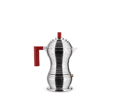 Pulcina Kávéfőző 3 személyes inox-piros