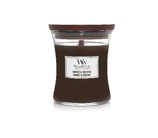 Woodwick Amber & Incense Közepes üveg