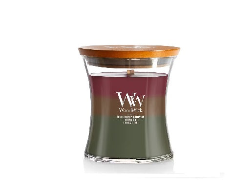 Woodwick Hearthside Trilogy közepes üveggyertya