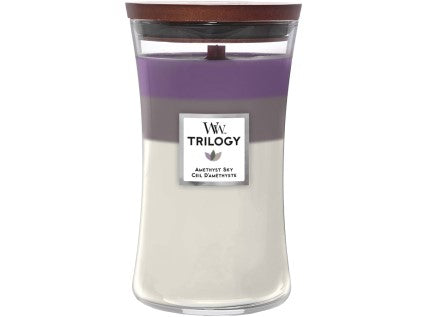 Woodwick Trilogy Amethyst Sky nagy üveg