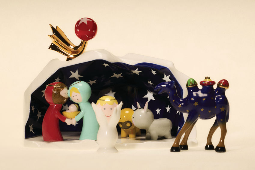 Stella Cometa Porcelán figura Betlehemi csillag