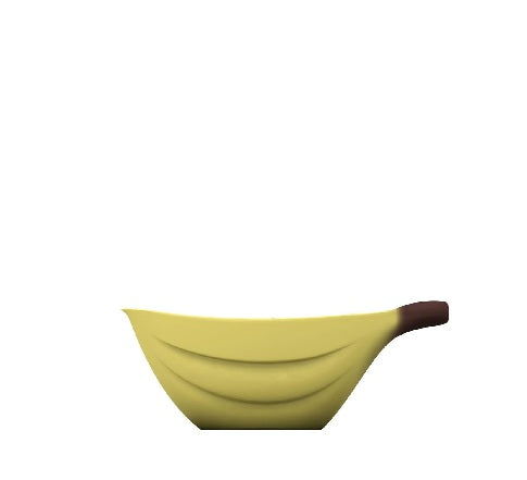 Alessi porcelán babán formájú tejkiöntő, sárga