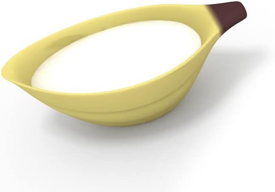 Alessi porcelán babán formájú tejkiöntő, sárga
