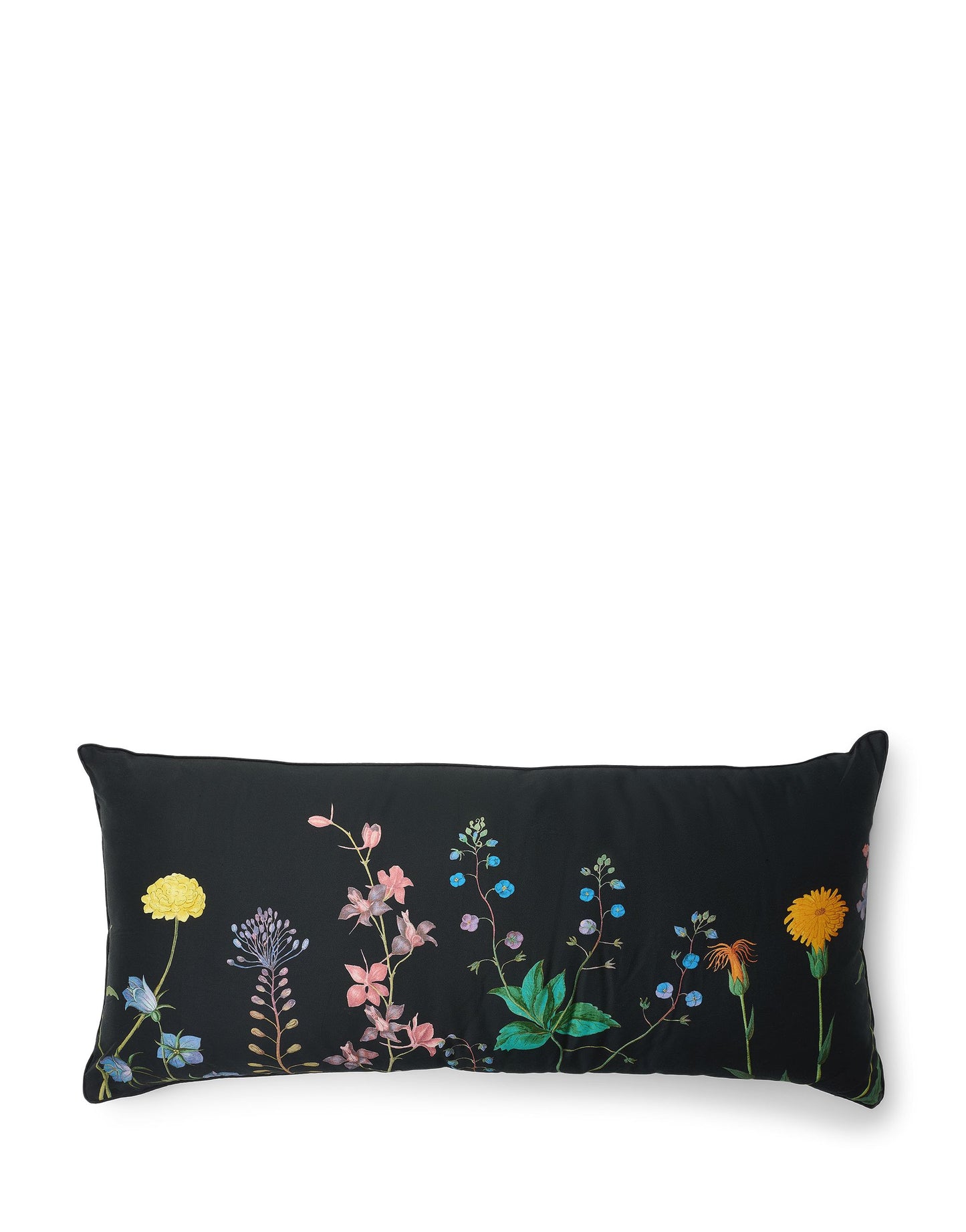 ESSENZA Augustina Antracit szürke pamut-szatén díszpárna - 40x90 cm