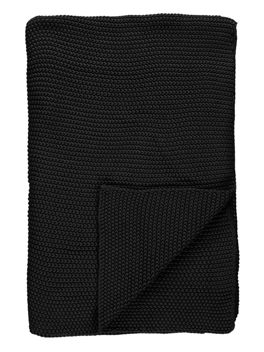 Marc O'Polo Nordic Knit Prémium Kötött Pléd – Fekete
