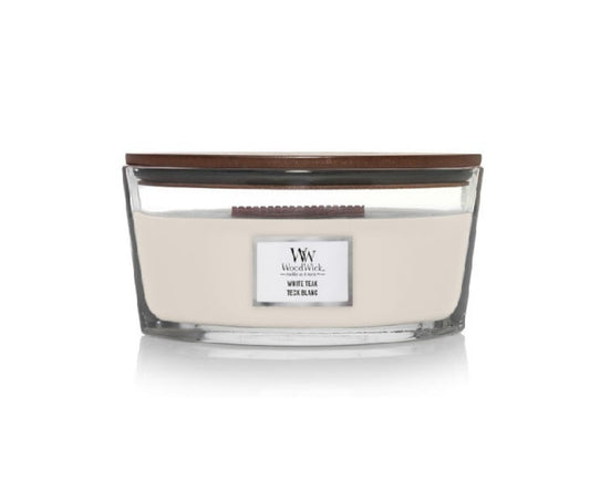 Woodwick Hajó gyertya/White Teak